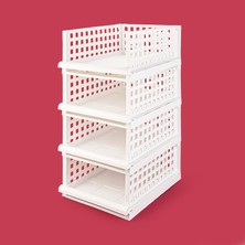 Matmel Maxi 4'lü Set Akıllı Raf - Beyaz - 34X45X18 cm