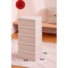 ALAS 5 Adet Çok Amaçlı Baza Altı Giysi&kazak Kutu Hurç