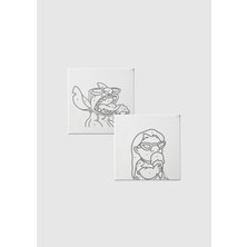 Piece Of Date Sayılarla Tuval Boyama Seti - Lilo ve Stitch