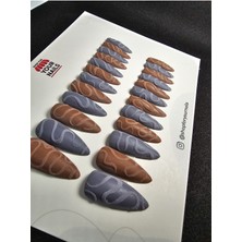 Özgürce Pratik ve Şık Takma Tırnak Seti, 24 Adet, Kolay Kullanım, Uzun Süre Dayanıklı