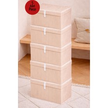 ALAS 5  Adet Çok Amaçlı Baza Altı Mega Boy Giysi Kutu Hurç