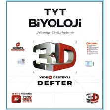 3D Yayınları Tyt Biyoloji Video Destekli Defter