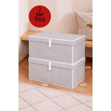 ALAS 2 Adet Çok Amaçlı Baza Altı Mega Boy Gri Kutu Hurç