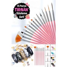 Özgürce 15 Parça Tırnak Sanatı Fırça Seti ile Yaratıcı Tasarım ve Kolay Uygulama