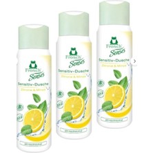 Frosch Senses Lemon Mint Sensitive Duş Jeli 300 ml x 3 Adet – Hassas Ciltler Için Ferah Temizlik