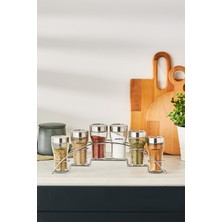 Feyza Design 7 Parça Line Baharat Takımı, 100 ml Kapasiteli, Şık ve Kullanışlı Set