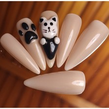 Özgürce Şık ve Dayanıklı Stiletto Takma Tırnak Seti, Kolay Kullanımlı ve Doğal Görünüm