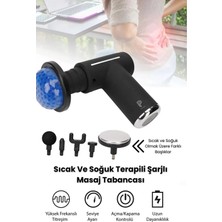 Nadom Sıcak Ve Soğuk Terapili Titreşimli 6 Farklı Yoğunluk Seviyeli Masaj Tabancası Üstün Kas Terapisi Aracı