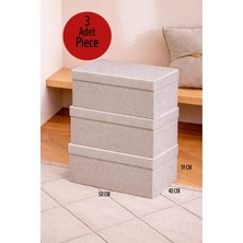 ALAS 3 Adet Çok Amaçlı Baza Altı Giysi & Kazak Kutu Hurç