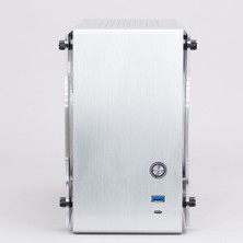 Zalman M2 Mini Silver Mini-Itx Gümüş Kasa 1 x USB 3.0, 1 x USB 3.1 Gen2 Type-C, 1 x 80MM Fan