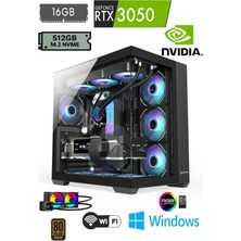 Apphirex Rebirth X85 Ryzen 5 5500 | 16GB Ram | 512GB M2 SSD | RTX3050 | Sıvı Soğutmalı Oyuncu Bilgisayarı