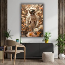 Uzay Temalı Dekoratif Cam Tablo