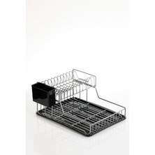 Feyza Design Paslanmaz Iki Katlı Uzun Ömürlü Bulaşık Sepeti