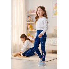 Balgüneş Tekstil Kalp & Ayıcık Detaylı Kız Çocuk Tayt