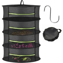 Feyza Design 4 Katlı Meyve ve Sebze Kurutma Filesi, Asılabilir ve Katlanabilir Design