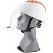 Gümrük Bey Kendinden Vizörlü Çarpışma Kutulu Elektrikçi Güvenlik Bareti / E-Man