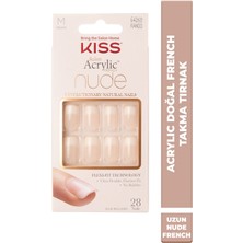 Özgürce Akrilik Doğal Yapıştırıcı ile Ombre Takma Tırnak Seti