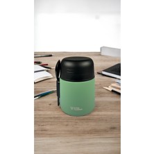 Feyza Design 500 ml Kilitli Kapaklı Kaşıklı Termos, Sıcak ve Soğuk Saklama