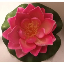 abnturk 1 Adet Suda Yüzebilen Nilüfer Çiçeği 10CM Çapında Sudan Etkilenmez Solmayan Renk Özel Eva Çiçekler