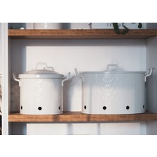 Feyza Design Prizma Patates ve Soğan Kabı Beyaz 30X30X30 Cm, Şık ve Kullanışlı