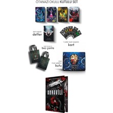 Ephesus Yayınları Ötanazi Okulu 4 Kitap Hediyeli Kutu Ciltli ve Arhavili 1 Medcezir Yan Boyamalı Ciltli