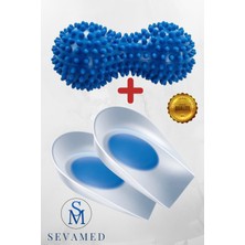 Silikon Tabanlık Topukluk Destekleyici Tabanlık Topuk Dikeni Tabanlığı  ve Ayak Masaj Topu Doku Nokta Masajı Kırmed