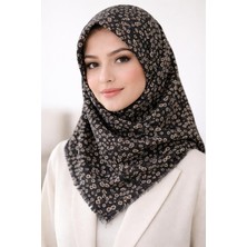 Sinem Emprime Koton Eşarp -  Siyah / KARAMEL-6290-13