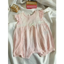 bebexy Fiyonk Detaylı Pembe Tulum