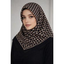 Sinem Emprime Koton Eşarp -  Siyah / KARAMEL-6290-15