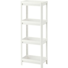 Feyza Design Şık Beyaz Raf Ünitesi, Pratik ve Modern Depolama Çözümü