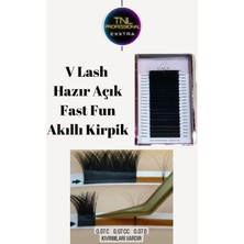 Özgürce Ipek Kirpik Demetleri, Çek Bırak, V Lash, 0,7 Mm, Mix Kutu, Akıllı Tasarım