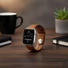 bbtech Appl Watch Gerçek Deri Kordon 49MM 46MM 45MM 44MM Ultra 3/2 Se 3/2 Series 11 10 9 8 7 Uyumlu Şık Klasik Kayış