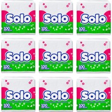 Solo Süper Peçete 100 Lü 30X30 cm 9 Paket