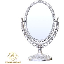 Zeynes Home Hediyelik 360° Dönen Özel Tasarım Çift Taraflı Masa Üstü Makyaj Aynası