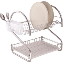 Feyza Design Iki Katlı Bulaşıklık Tabaklık, Şık ve Pratik Mutfak Gereçleri