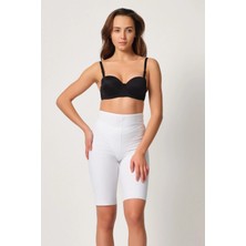 Liyuza Beyaz Mı Emay 2923 Yüksek Bel Karyokalı Paçalı Lazer Korse