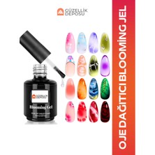 Özgürce Mermer ve Sulu Boya Efektli Blooming Jel, 15ML, Tırnak Tasarımı Için