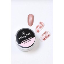 Özgürce Metallic Paint Jel Maxline Silver Nail Art Kalıcı Oje 5g