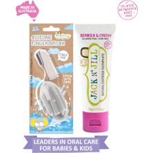 Jack N' Jill Jack N Jill Bebek Diş Fırçalama Seti (Silikon 2\'li Parmak Fırça + Orman Meyveli Diş Macunu 50G)