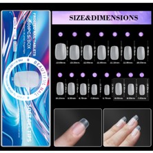 Özgürce 300'LÜ Soft Gel Tips, Profesyonel Tırnak Uzatma ve Bakım Seti