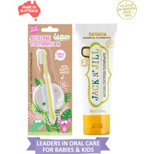 Jack N' Jill Jack N Jill Bebek Diş Fırçalama Seti (Silikon Diş Fırçası + Muz Aromalı Macun 50G)