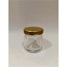 Feyza Design 40CC Şeffaf Cam Mini Kavanoz Seti, Bal ve Süs Için 100 Adet