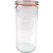 Feyza Design 4'lü 1040 ml Silindir Cam Saklama Kavanoz Seti, Şık ve Dayanıklı