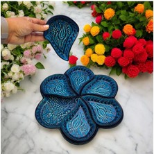 Feyza Design Seramik Kahvaltılık ve Çerezlik Sunum Seti, 7 Parça, Şık ve Dayanıklı