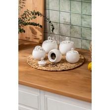 Feyza Design 5'li Baharat Takımı, Aromatik ve Renkli Mutfak Serisi