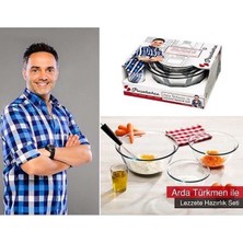 Feyza Design Şeffaf Cam Borcam Seti, Dayanıklı ve Güvenilir Mutfak Gereçleri