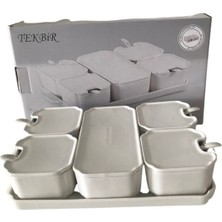 Feyza Design 6 Parça Tepsili Kahvaltı Seti, Şık ve Pratik, Huzurlu Sabahlar