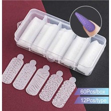 Özgürce 3D Nail Art Desen Kalıbı, Charm Tırnak Süsleme Silikon Kalıp