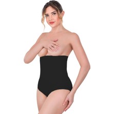 Liyuza Siyah Mı Emay 2080 Yüksek Bel Çıtçıtlı Slip Korse