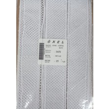 Dantel Polyester Güpür Bant Beyaz 15 Metre En 3 cm ON-1651-B